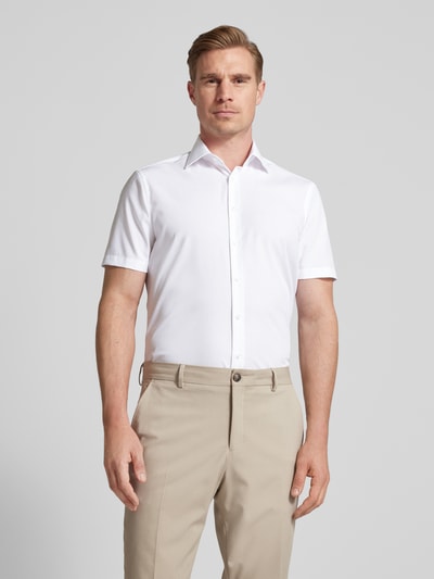 Christian Berg Men Koszula biznesowa w jednolitym kolorze Biały 4