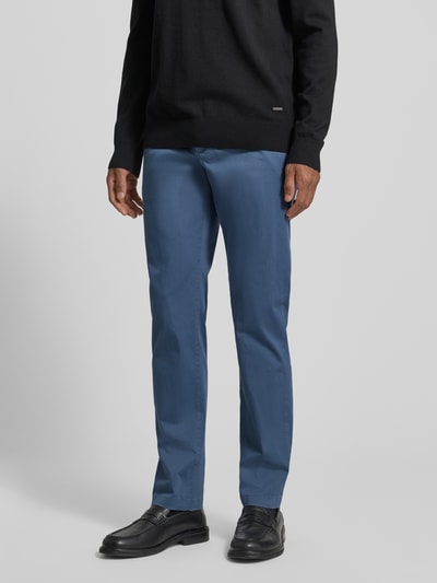 Tommy Hilfiger Regular fit chino van katoenmix, model 'DENTON' Petrol - 4