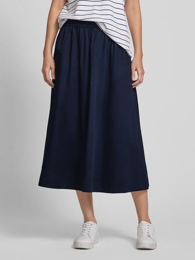 Milano Italy Midirock mit Eingrifftaschen Marine 4