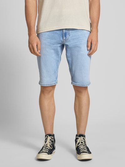 Tommy Jeans Slim Fit Jeansshorts aus Baumwoll-Mix Modell 'RONNIE' Hellblau 4