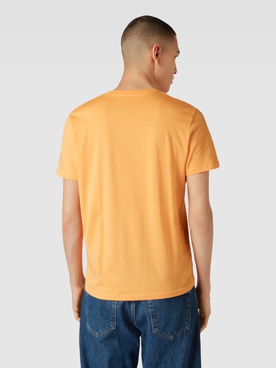 Tom Tailor T-Shirt mit Label-Print Orange 5