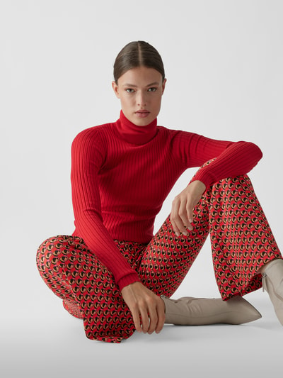 Diane von Furstenberg Hose mit grafischem Muster Rot 3