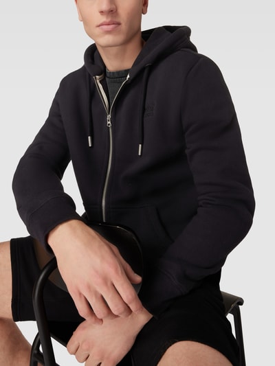 Superdry Sweatjacke mit Logo-Stitching Modell 'VINTAGE LOGO' Schwarz 3