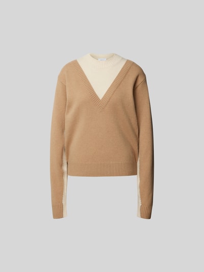 Rabanne Pullover mit Stehkragen Camel 2