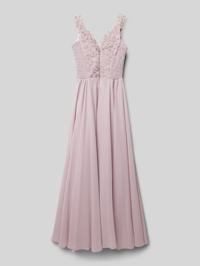 G.O.L. Kleid mit Spitzenbesatz Mauve 3