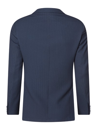 HECHTER PARIS Modern Fit 2-Knopf-Sakko aus Jersey  Blau 4