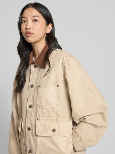 Mango Windbreaker mit Pattentaschen Modell 'RIO' Beige 3