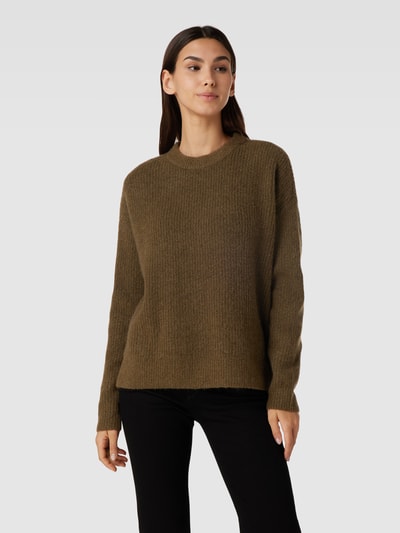 JAKE*S STUDIO WOMAN Gebreide pullover met extra brede schouders Leem - 4