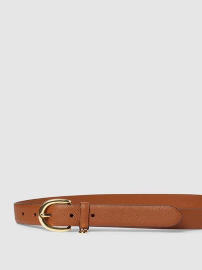 Lauren Ralph Lauren Riem van runderleer met labeldetail Cognac - 2