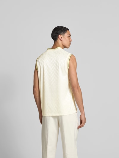 MAISON KITSUNÉ Relaxed Fit Tanktop mit V-Ausschnitt Weiss 5