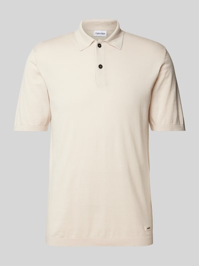 CK Calvin Klein Regular fit poloshirt in effen design Zand - 2