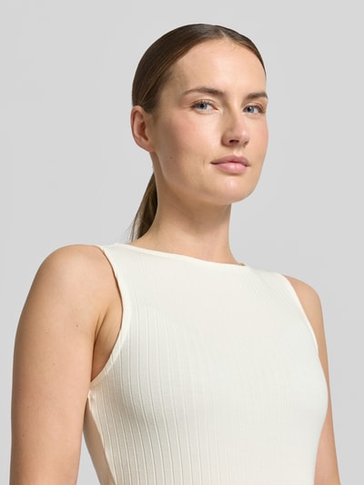 VERO MODA Top na ramiączkach o kroju slim fit z mieszanki bawełny Model 'RUBY' Biały 3