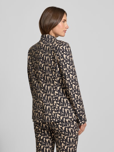 Milano Italy Slim fit blazer met reverskraag Grafiet - 5