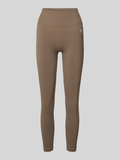 P.E Nation Super Skinny Fit Leggings mit Label-Print Modell 'SEAMLESS' Taupe 2