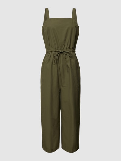 Kaffe Jumpsuit met tailleband, model 'Jeanet' Olijfgroen - 2