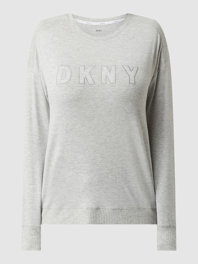 DKNY Sweatshirt in melierter Optik Mittelgrau Melange 2