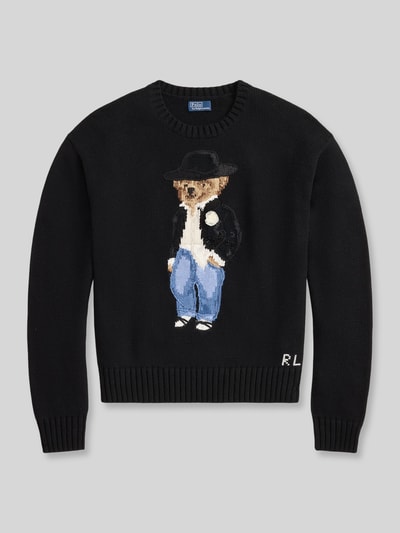 Polo Ralph Lauren Pullover mit Bären-Intarsie Black 3