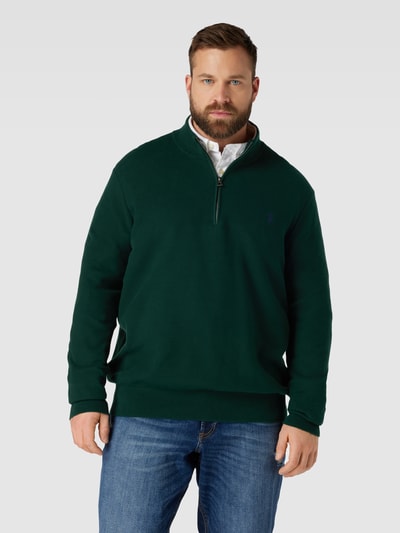 Polo Ralph Lauren Big & Tall PLUS SIZE Strickpullover mit Label-Stitching Dunkelgruen 4