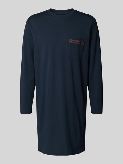 Schiesser Koszula nocna z okrągłym dekoltem Granatowy 1