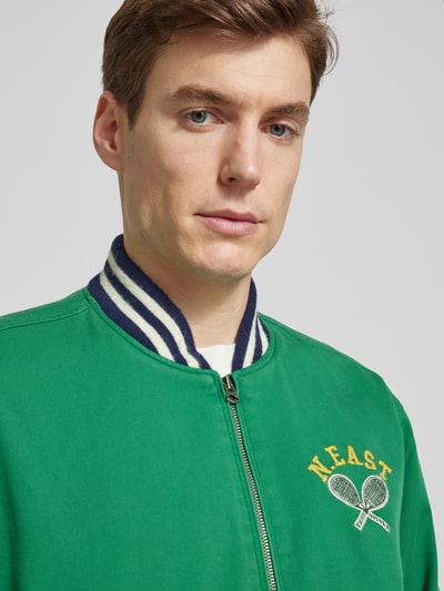 Polo Ralph Lauren Bomberjack in jeanslook, model 'VARSITY' Groen - 3