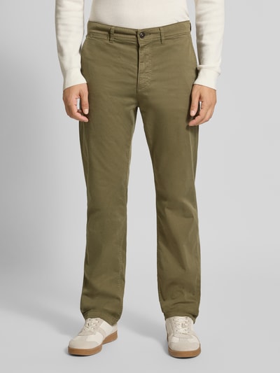 BOSS Orange Regular Fit Chino aus Baumwoll-Mix Oliv 4