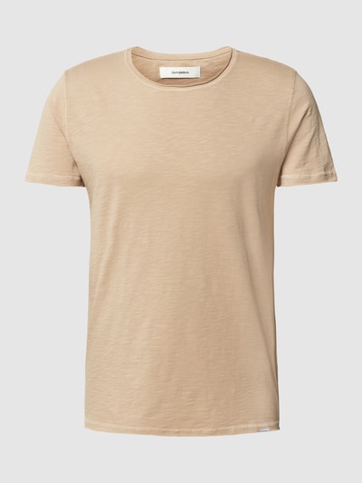 GABBA T-shirt in effen design, model 'Konrad' Beige - 2