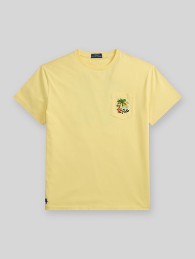 Polo Ralph Lauren Regular Fit T-Shirt aus reiner Baumwolle mit Rückenprint Hellgelb 2