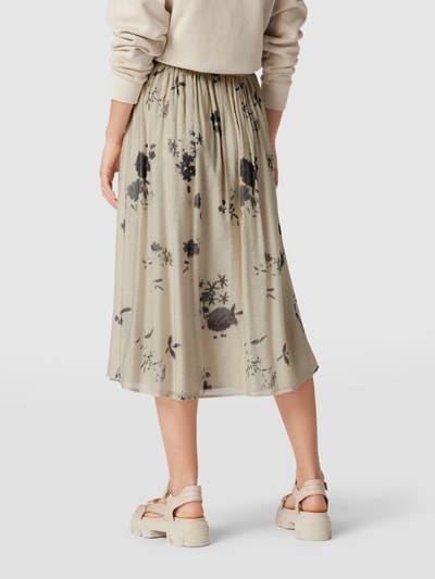 Jake*s Collection Midirok met bloemenmotief Beige - 5