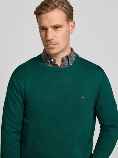 Tommy Hilfiger Regular Fit Strickpullover aus Baumwoll-Kaschmir-Mix Bottle 3