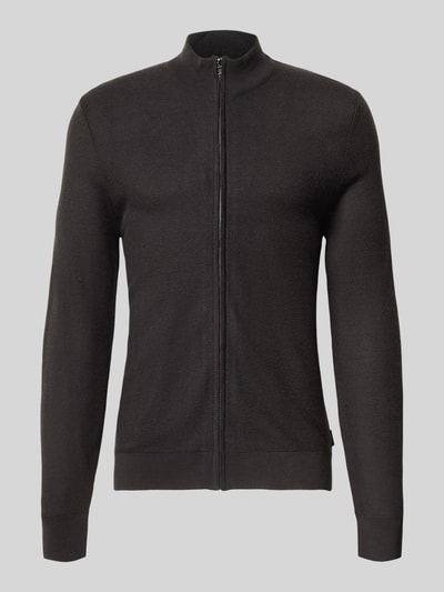 JOOP! COLLECTION Strickjacke aus Wolle mit Stehkragen Black 1