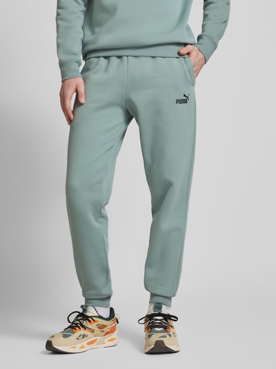 PUMA PERFORMANCE Sweatpants mit Label-Stitching Lind 4