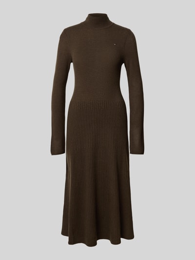 Tommy Hilfiger Regular fit vrijetijdsjurk van zuivere wol Middenbruin - 2