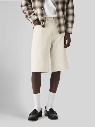 Levi's® Bermudy o kroju wide fit z denimu model '469™' Écru 3