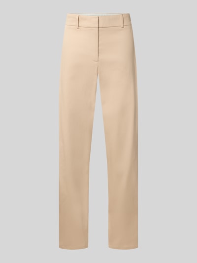 Lacoste straight fit chino van katoenmix Camel - 1