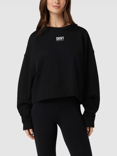 DKNY PERFORMANCE Oversized Sweatshirt mit Logo-Stitching Modell 'BALANCE' Black 4