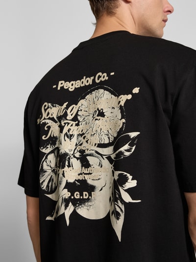 Pegador Oversized T-shirt met labelprint Zwart - 3