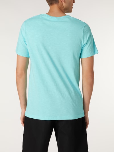 s.Oliver RED LABEL T-shirt met labelprint Turquoise - 5