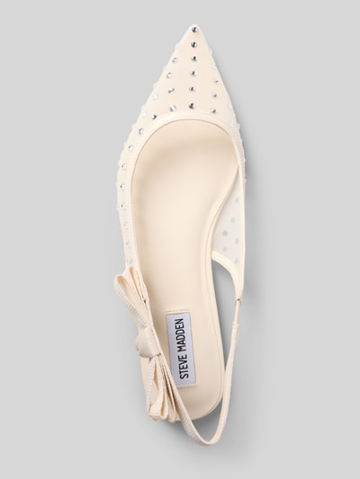 Steve Madden Ballerina's met siersteentjes, model 'OLYVIA' Beige - 3