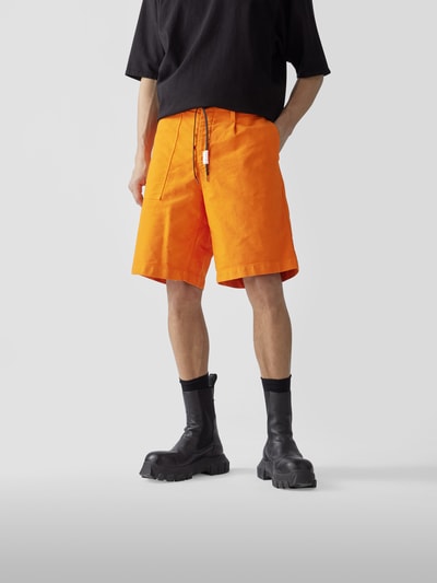 Marni Jeansshorts mit Label-Patch Orange 4