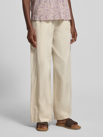 Marc O'Polo Loose Fit Leinenhose aus Baumwoll-Leinen-Mix Stein 4