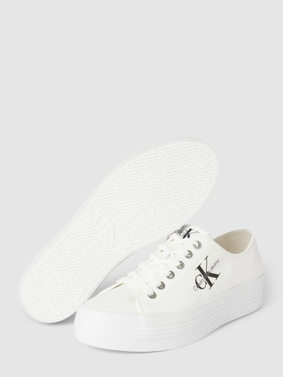 Calvin Klein Jeans Sneaker mit Label-Print Weiss 4