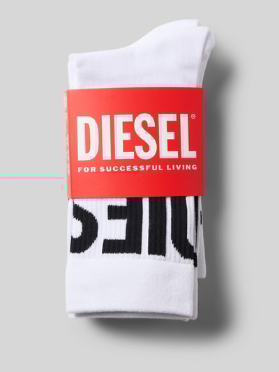 Diesel Sokken met labeldetail in een set van 3 paar Wit - 3