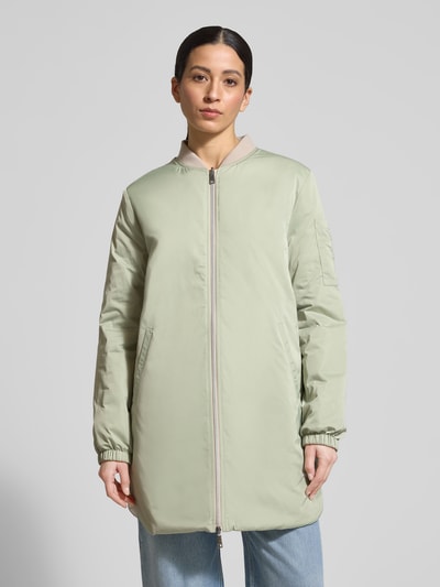 White Label Jacke mit Zweiwege-Reißverschluss und Eingrifftaschen Hellgruen 4