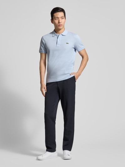 Lacoste Slim Fit Poloshirt aus reiner Baumwolle Hellblau 1