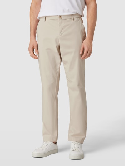 Bruun & Stengade Slim fit chino met viscose, model 'OLAV' Offwhite - 4