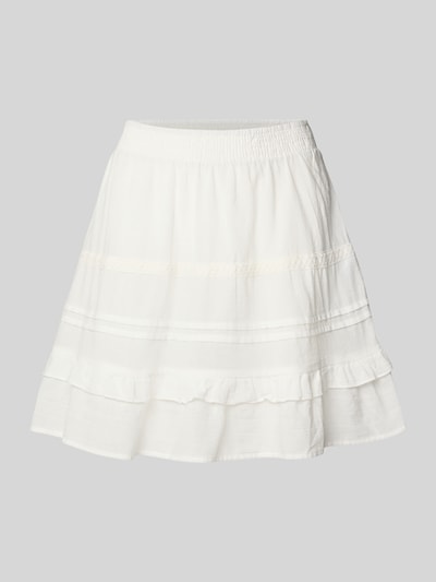 Vero Moda Ausgestellter Mini-Rock aus reiner Baumwolle Modell 'PRETTY' Weiss 2