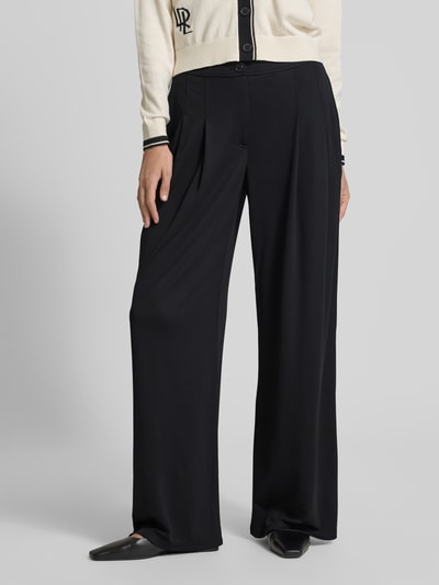 Lauren Ralph Lauren Wide Leg Bundfaltenhose mit Eingrifftaschen Modell 'CHABRELL' Black 4