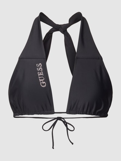 Guess Top bikini z nadrukiem z logo Czarny 1