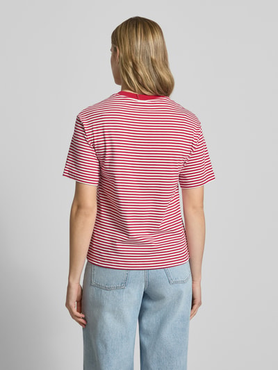 Marc O'Polo DENIM męski t-shirt o kroju regular fit z czystej bawełny Czerwony 5