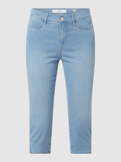 Brax Slim fit capri-jeans met stretch, model 'Mary' Lichtblauw gemêleerd - 2